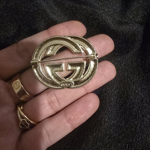 18kgp Gucci Gold-Tone Logo Belt Accessory - Picture 4 of 5